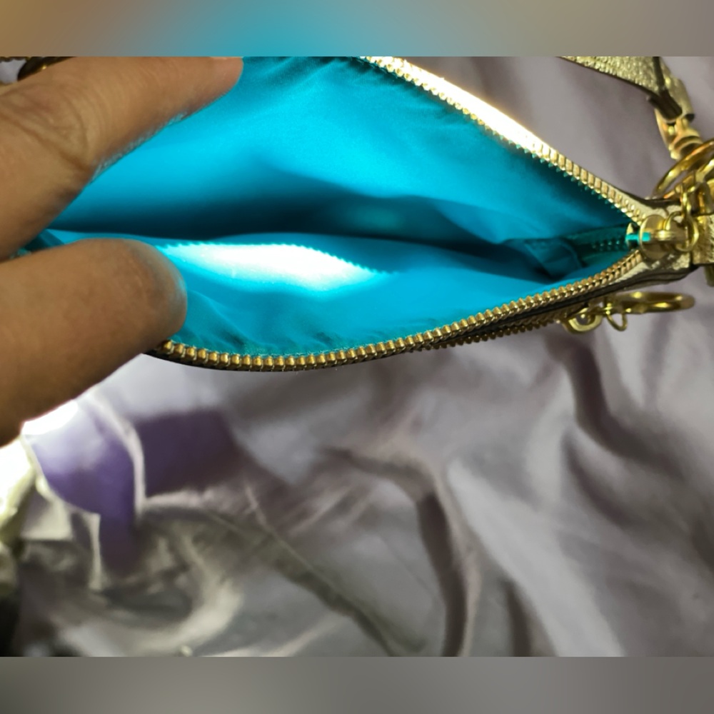 Coach Colorful Wristlet with Gold Details - Picture 3 of 4